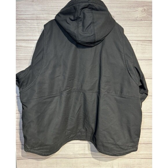 Carhartt Cryder Full Swing Canvas Jacket Hooded Grey Men’s 3 XL - Picture 3 of 16